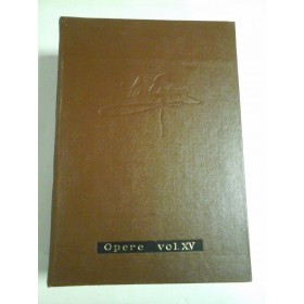 M.  EMINESCU  -  OPERE  vol. XV    -  Editura Academiei Romane 1993 - ed. Perpessicius